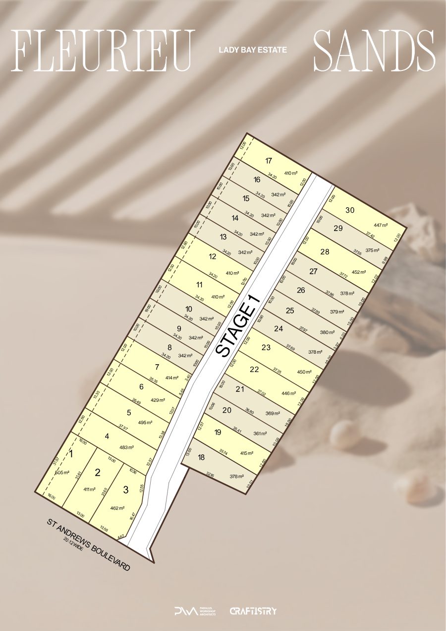 Fleurieu Sands Stage 1 branding map